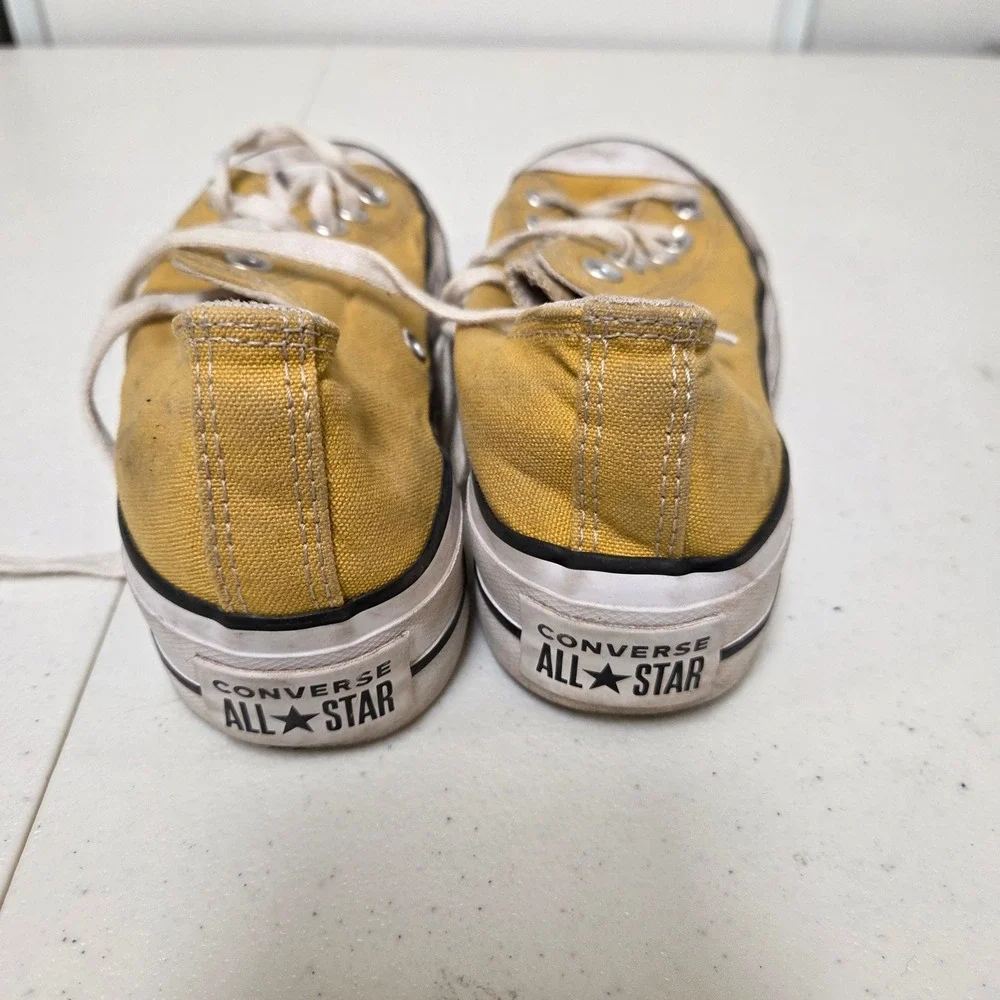 Converse Chuck Taylor All Star Lift Ox Yellow Platform Sneakers Womens 6 A03057F